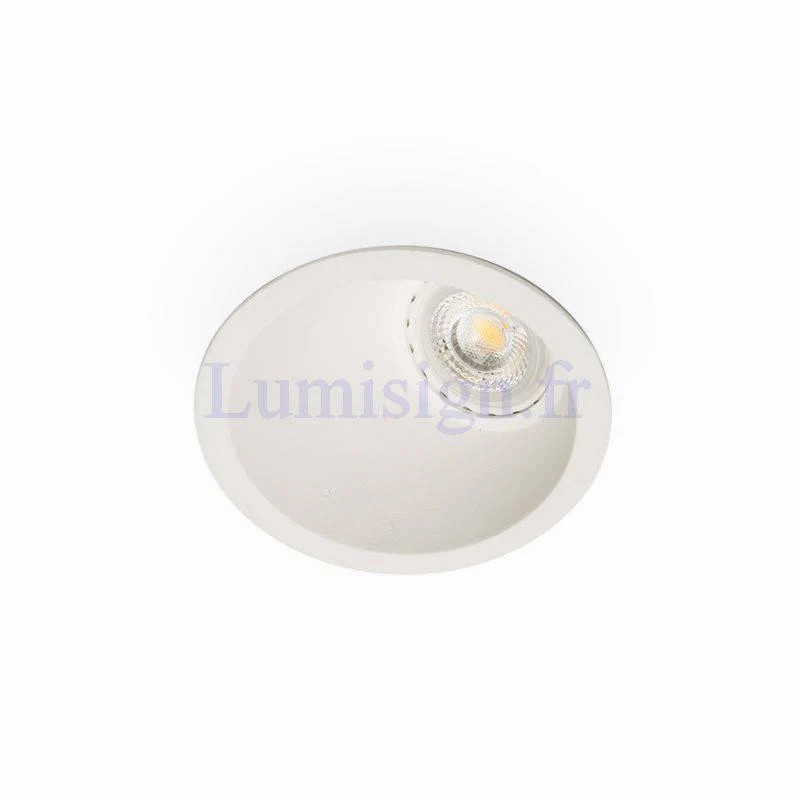 Spot encastrable FRESH version lèche-mur Blanc noir ou or