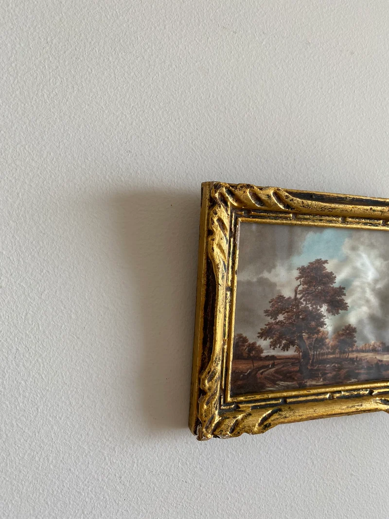 Impression sur tissu Ruisdael cadre doré