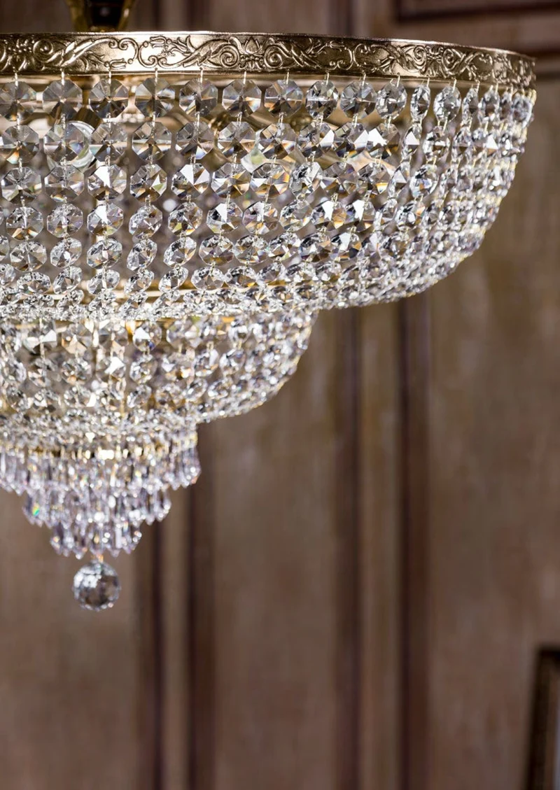 Lustre Plafonnier Doré