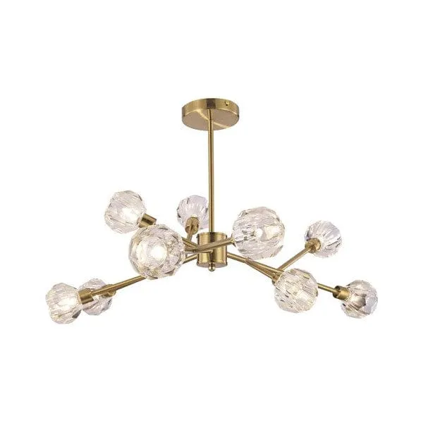 Lampe Doré Verre Plafond Salon