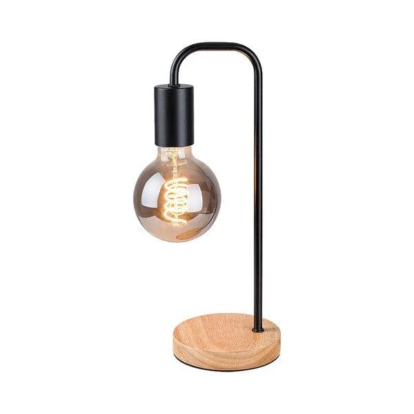 Petite Lampe Chevet Noire Lit Chambre
