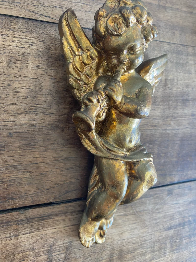 Angelots dorés vintage
