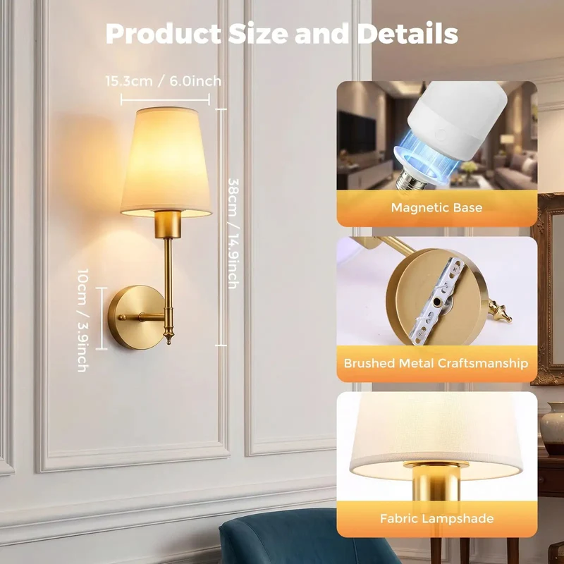 Wireless Battery Powered Wall Sconce Set Of Two With Remote No Sweat Plug And Play Mounting For Bedrooms Dropping Slick Killer Ambient Light For Cozy Spaces