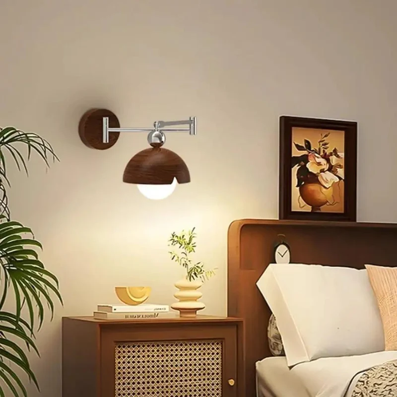 Smooth Action Swing Arm Wall Sconce With Tough Chrome Scissor Arms And A Damn Fine Notched Dome Shade Giving You A Solid Spot For Easy Bedside Reading And Chill Bedroom Vibes Daily
