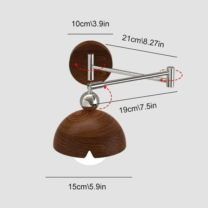 Smooth Action Swing Arm Wall Sconce With Tough Chrome Scissor Arms And A Damn Fine Notched Dome Shade Giving You A Solid Spot For Easy Bedside Reading And Chill Bedroom Vibes Daily