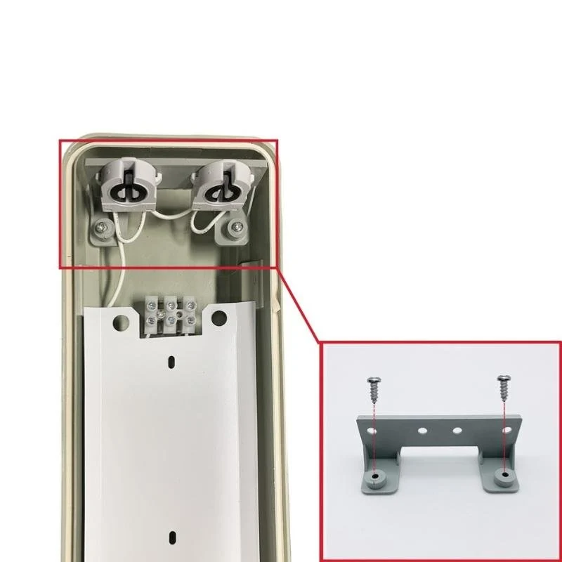 Pack de 8 - Réglette LED étanche Double pour Tubes LED T8 150cm IP65 (boitier vide)