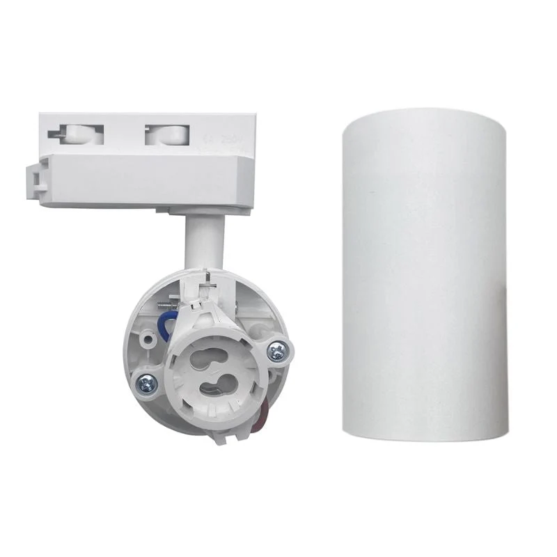 Spot LED sur rail 80° Monophasé BLANC pour ampoule GU10