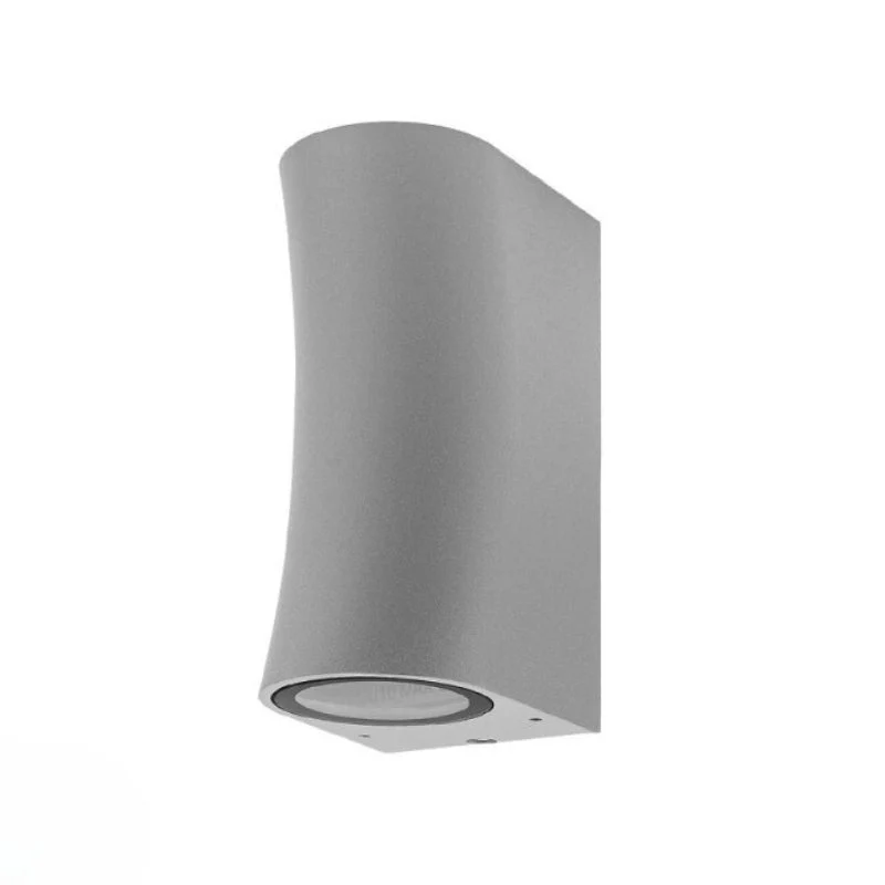 Applique Murale Argent LED IP44 pour 2 ampoules GU10