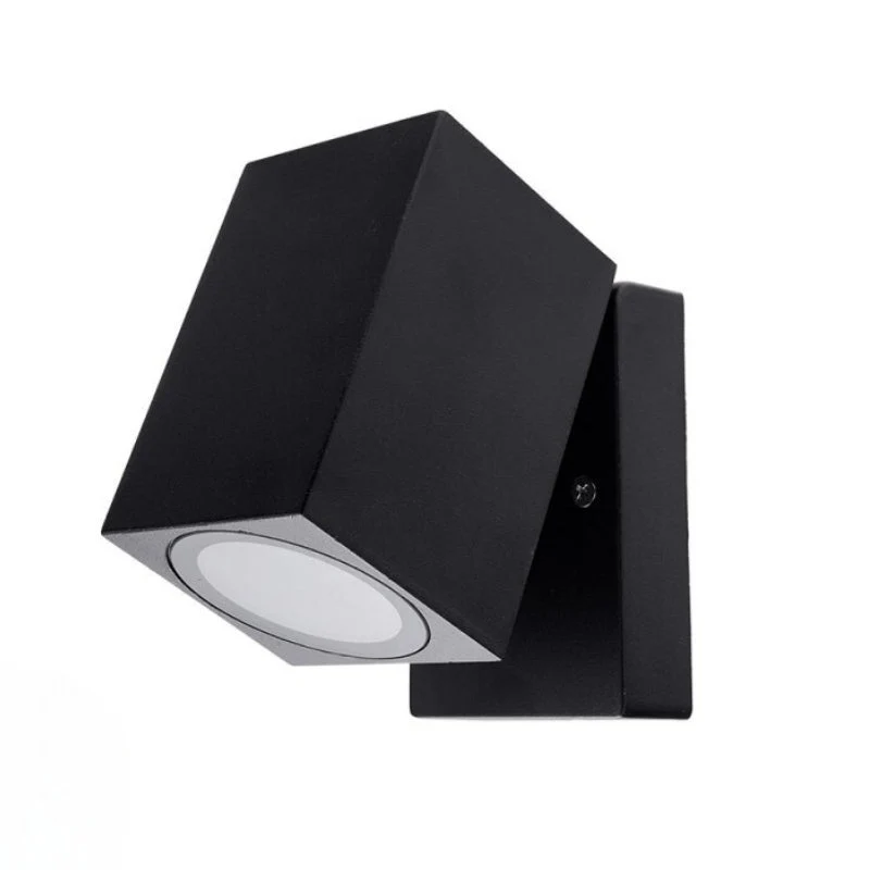 Applique Murale Noire LED IP44 Orientable pour ampoule GU10