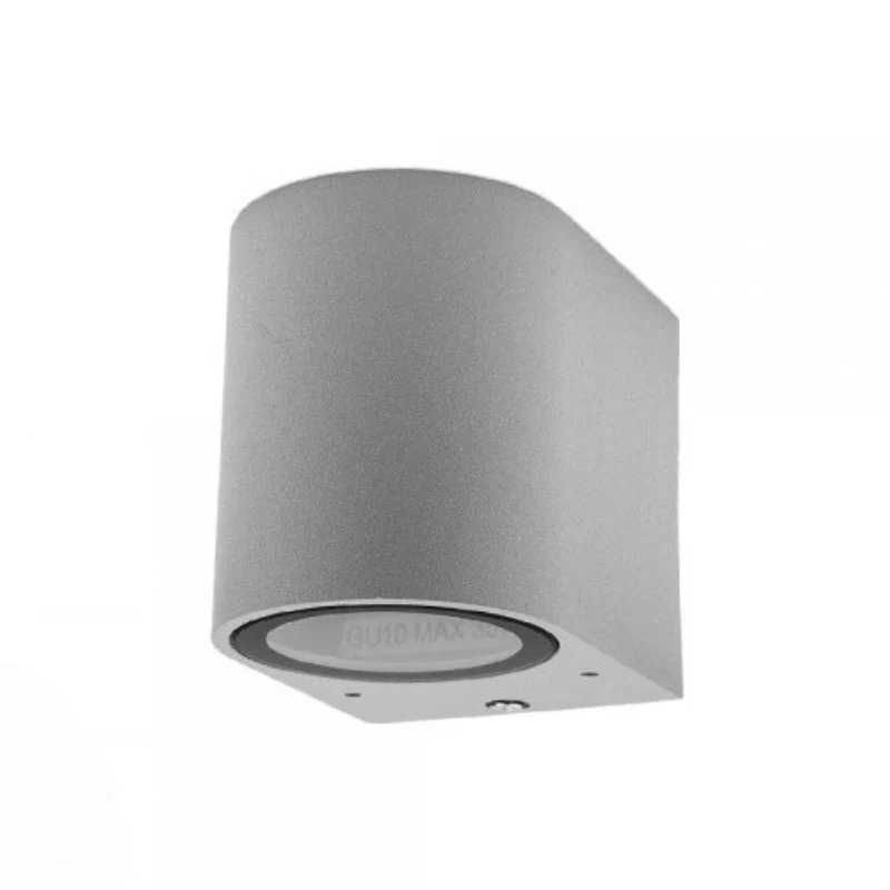 Applique Murale Argent LED IP44 pour Ampoule GU10