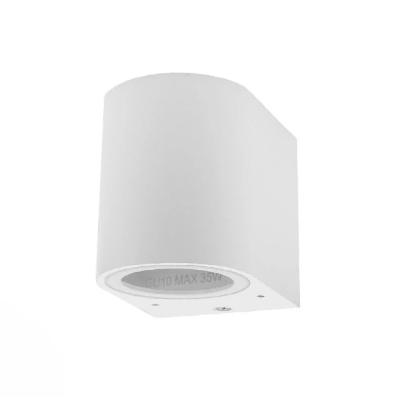 Applique Murale Blanche LED IP44 pour Ampoule GU10