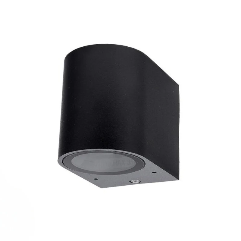 Applique Murale Noire LED IP44 pour Ampoules GU10