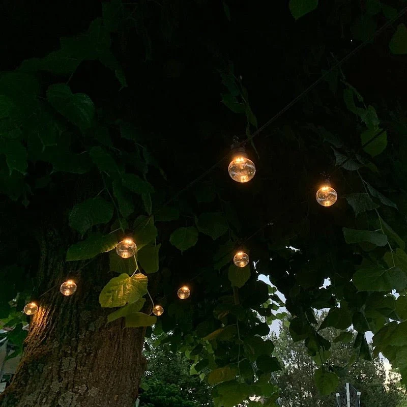 Guirlande Guinguette LED 8M 10pcs 3W IP65 - Câble Noir