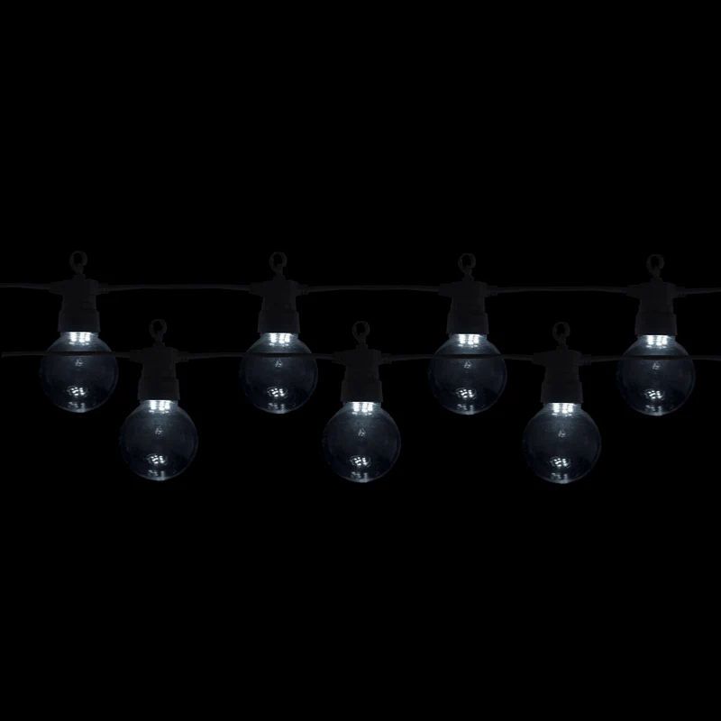 Guirlande Guinguette LED 8M 10pcs 3W IP65 - Câble Noir