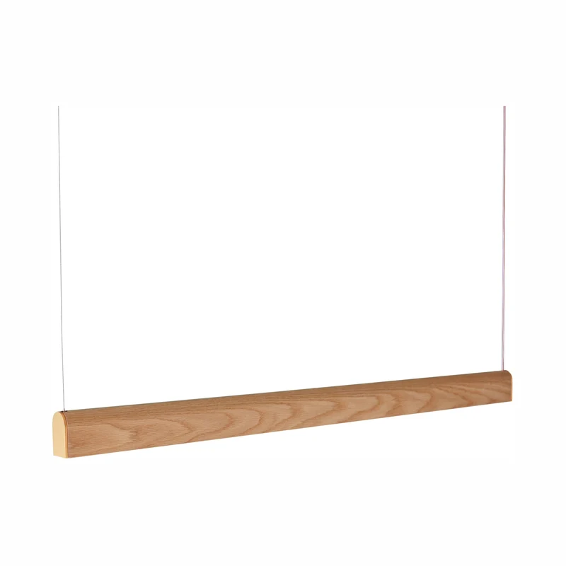 Tunto Curve - 1160 mm - Oak / Gold Pendant