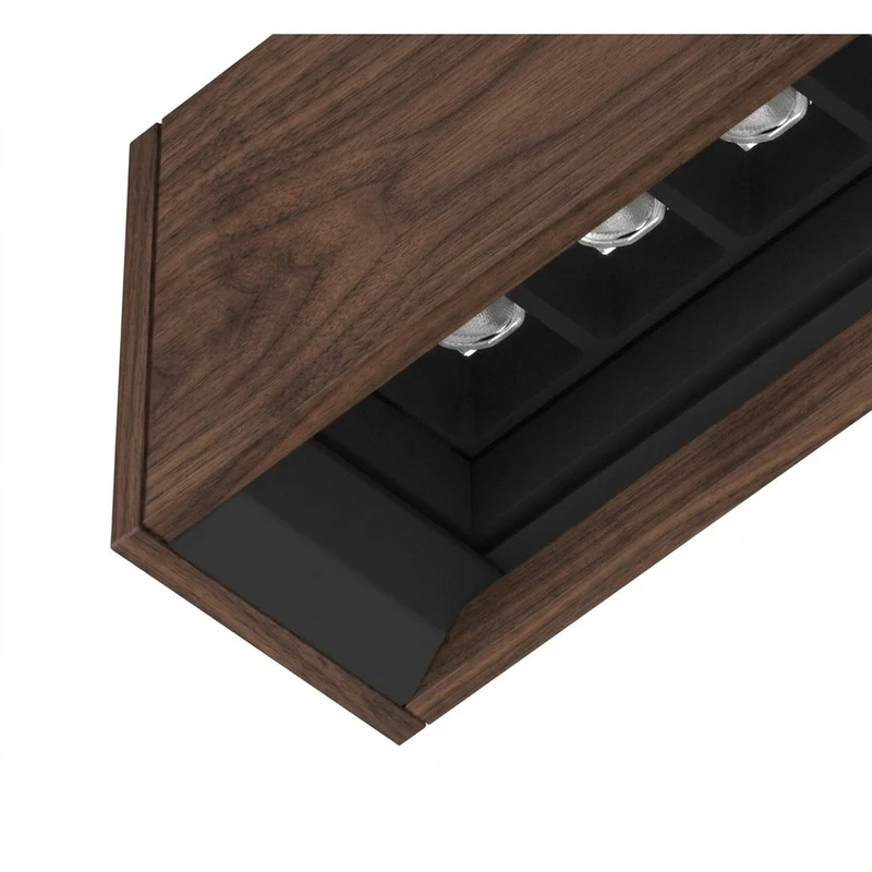 Tunto Square - 880 mm - Walnut Ceiling Light