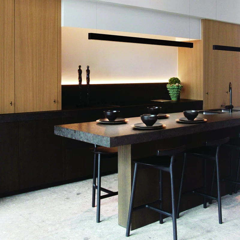 Tunto Square - 2000 mm - Black Pendant