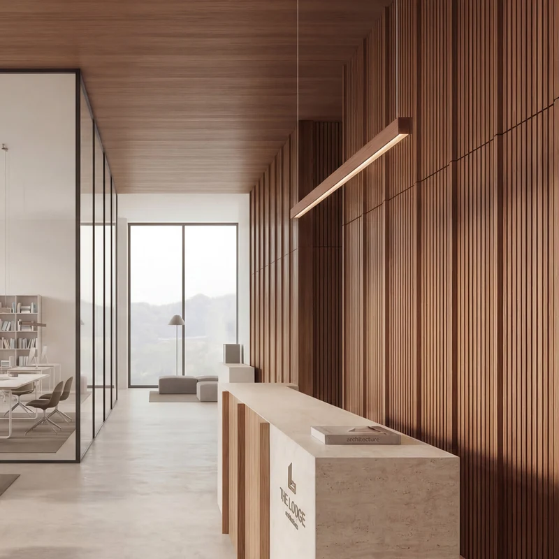 Tunto Square - 1440 mm - Walnut Pendant