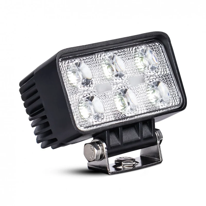 Projecteur de travail rectangulaire à LED 18 W avec faisceau large de 1100 lumens