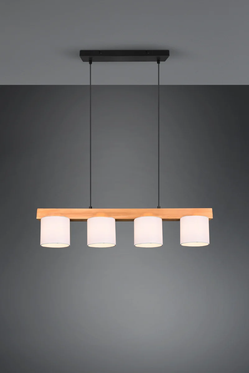 Suspension Luminaire Bois Noir