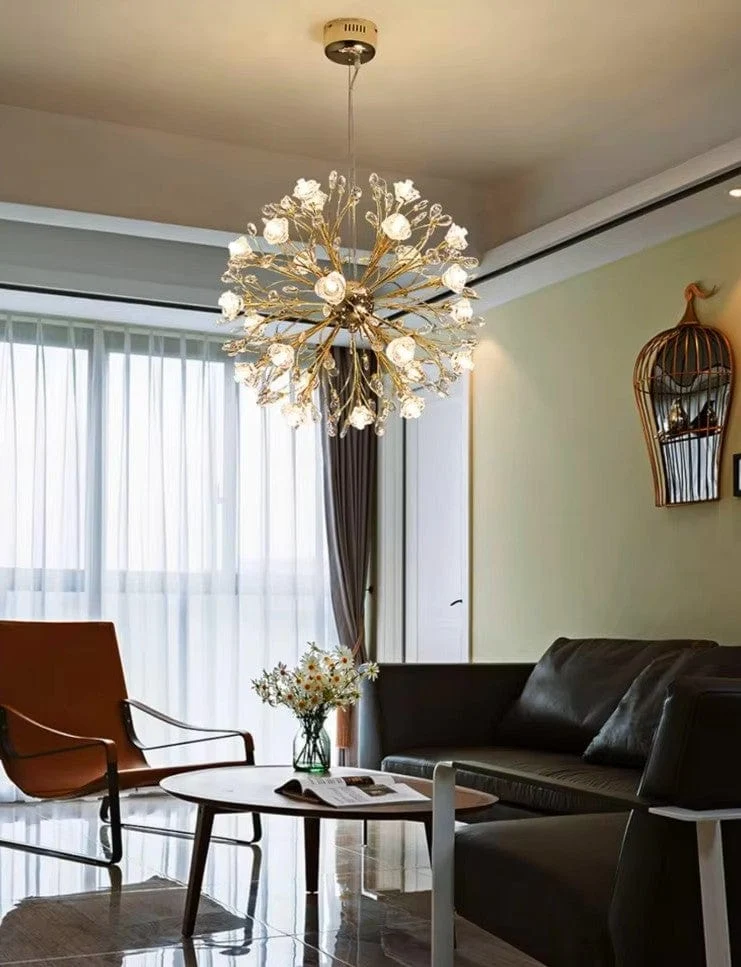Lustre Salon Luxe Fleurs