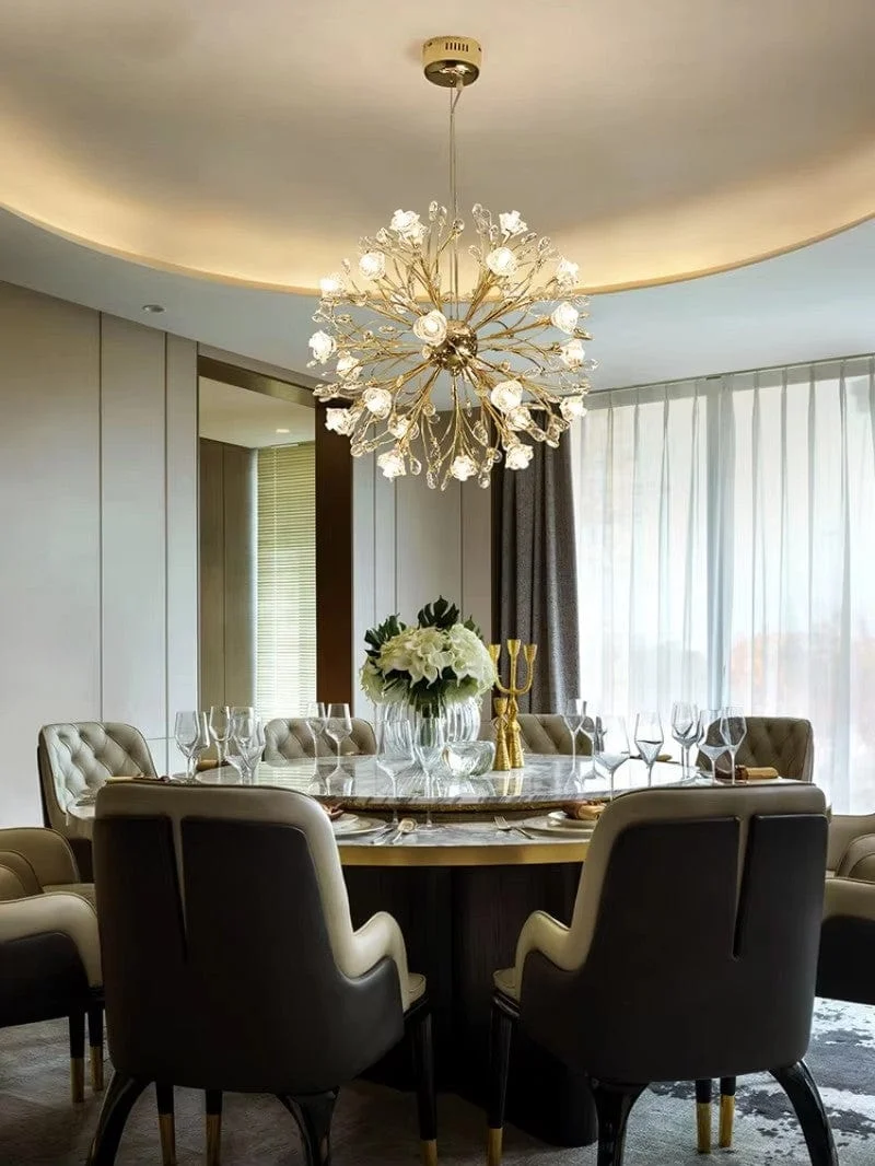 Lustre Salon Luxe Fleurs