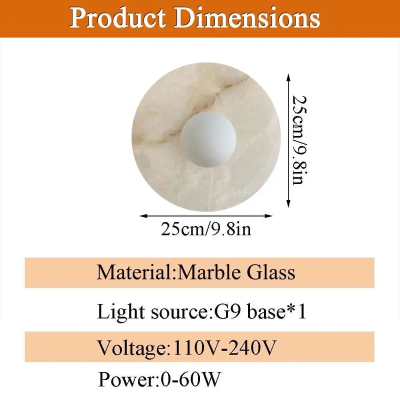 Real Deal Modern Minimalist Alabaster Wall Sconce With Hard Wire Setup Smooth Hand Polished Marble Glass Shade G9 Bulb Compatible For A Fresh Home Glow Up