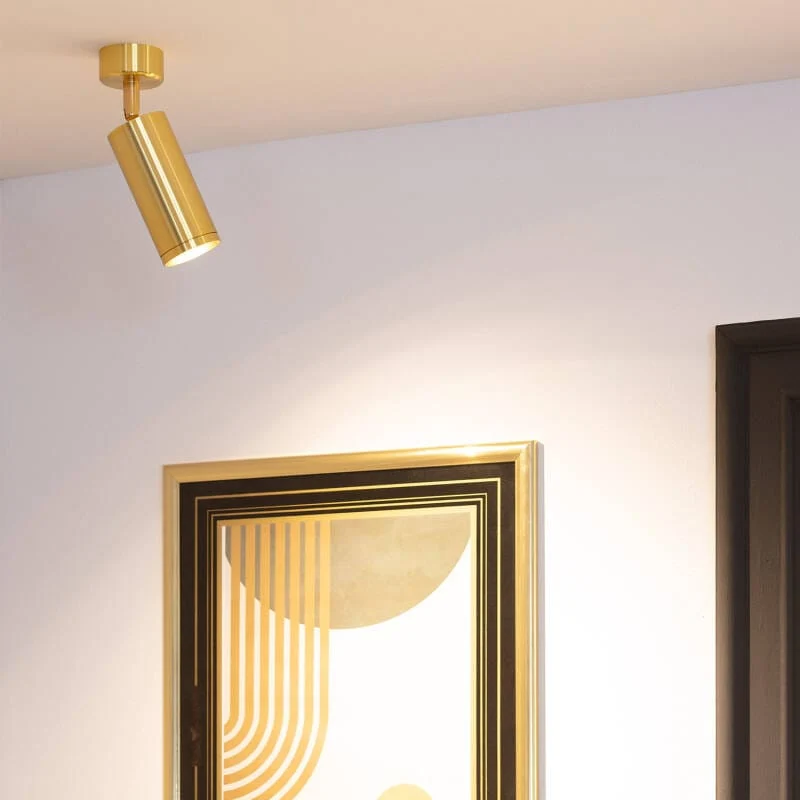 Spot Led Encastrable Doré