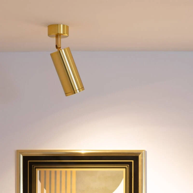 Spot Led Encastrable Doré