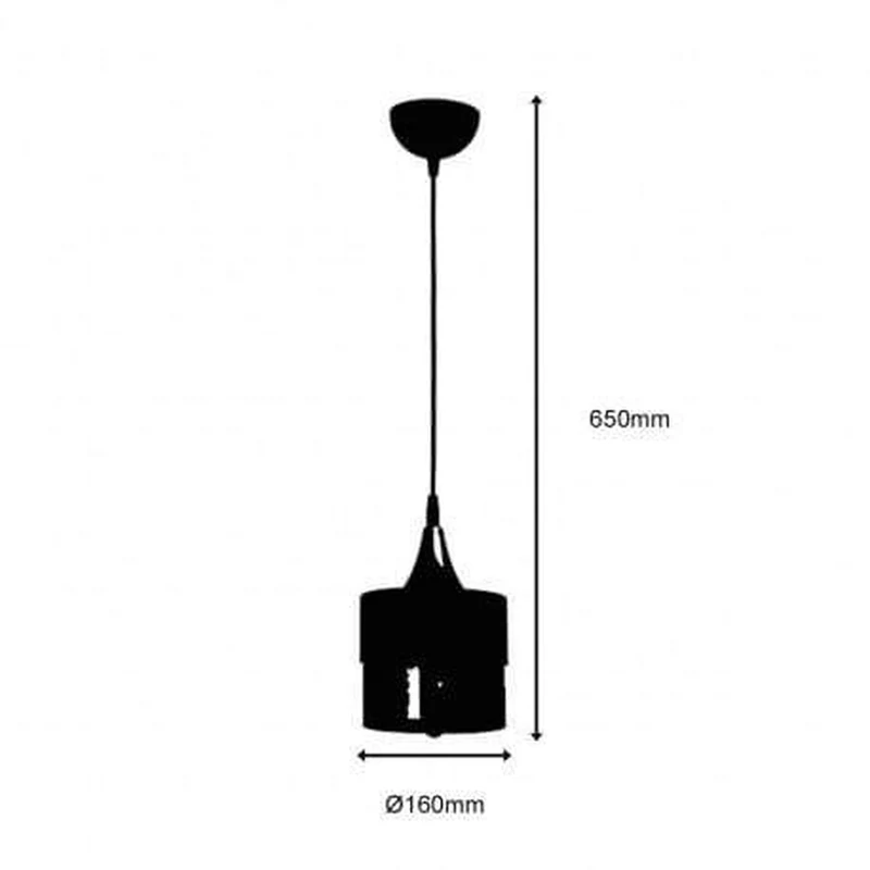 Suspension En Verre Vintage