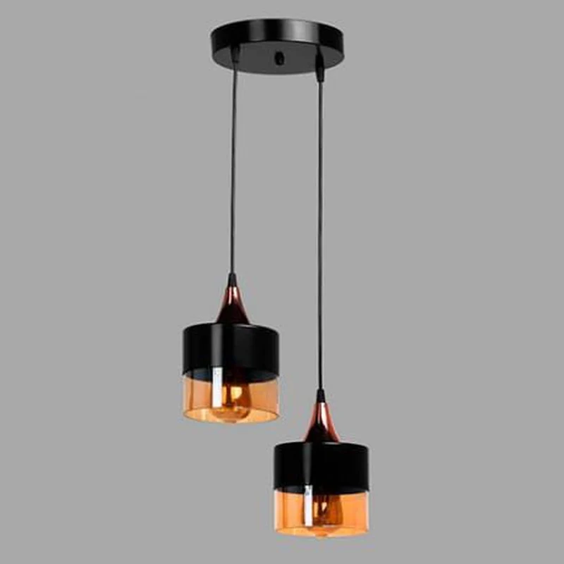 Suspension Verre Et Metal Industriel