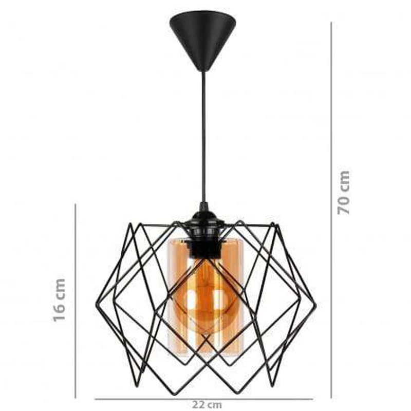 Suspension Moderne Noir