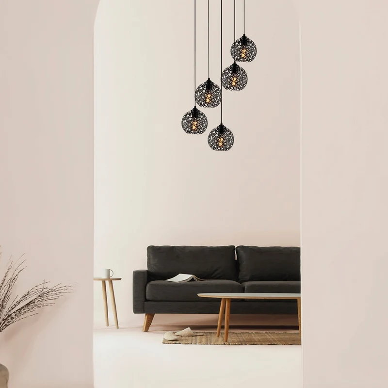 Cable Suspension Luminaire Noir