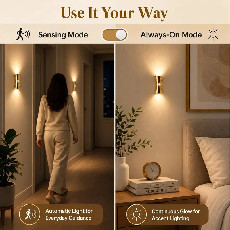 Two Pack Badass Rechargeable Wall Sconces Featuring Smart Motion Sense And Hella Solid Magnetic Base For No Sweat Installation Along Busy Hallways Staircases Mudrooms And Smooth Bedroom Zones
