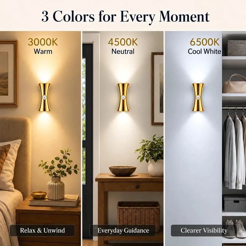 Two Pack Badass Rechargeable Wall Sconces Featuring Smart Motion Sense And Hella Solid Magnetic Base For No Sweat Installation Along Busy Hallways Staircases Mudrooms And Smooth Bedroom Zones