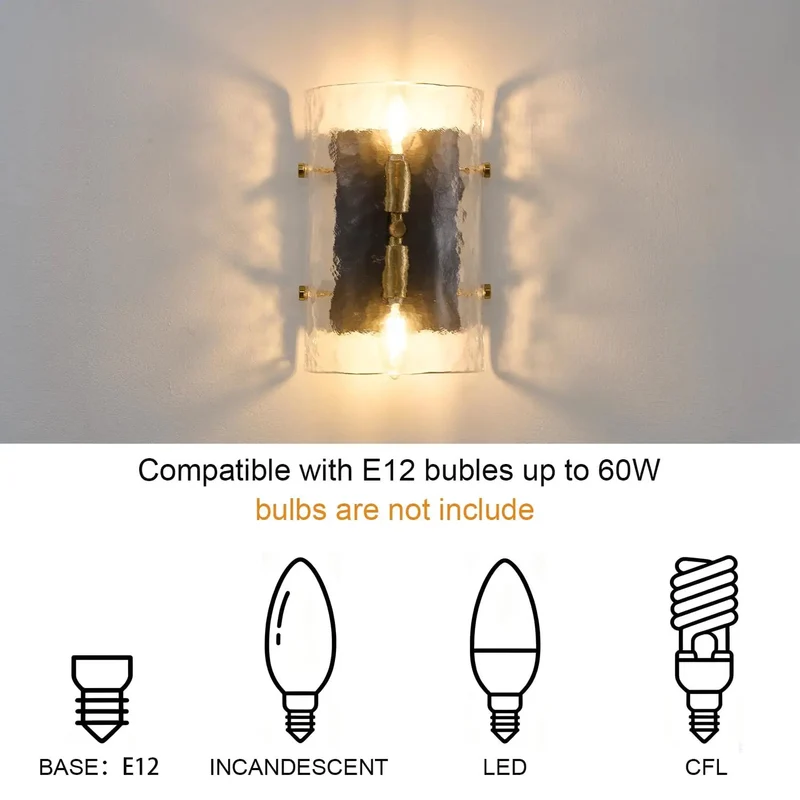 Modern Black Wall Sconce Set Of 2 With Curved Water Rippled Glass Shades 11 Inches Tall Delivers A Slick Look And Tough Craftsmanship For A Fast Hallway Or Office Lighting Setup
