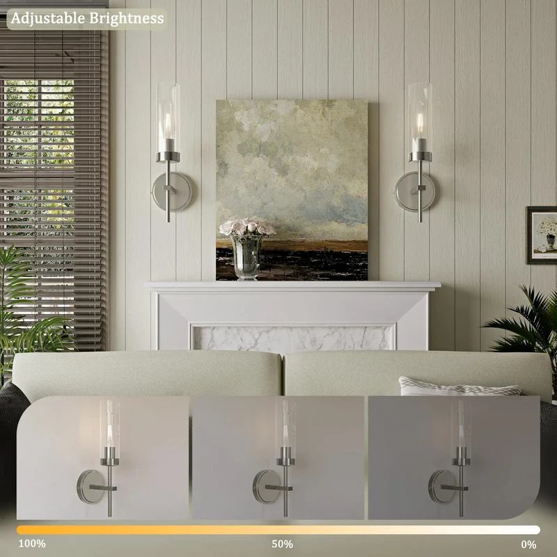 Cordless Sand Nickel Wall Sconces Set Of Two USB C Rechargeable Battery Lamps Zero Hardwiring Tool Free Grip Install For Bedroom Hallway Smooth Vibes Ambient Indoors