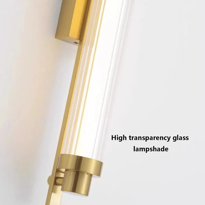 Chill Modern Wall Sconce With Smooth Remote Dimmable Solid Stainless Steel Frame Rust Resistant Glass Tube Zero Hassle Setup Dope Minimalist Lighting Prime For Bedroom Hallway Black 70 Cm