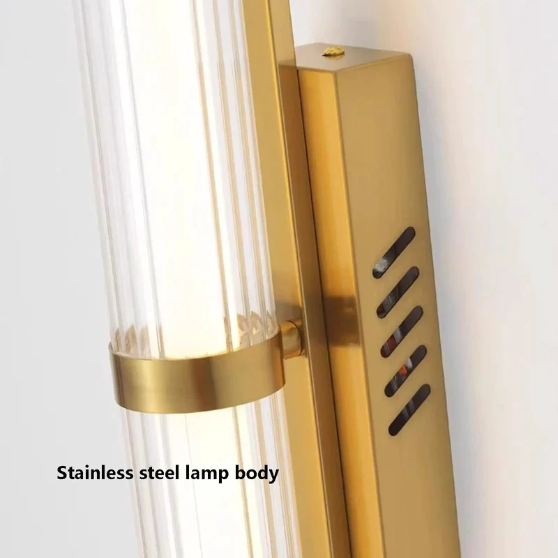 Chill Modern Wall Sconce With Smooth Remote Dimmable Solid Stainless Steel Frame Rust Resistant Glass Tube Zero Hassle Setup Dope Minimalist Lighting Prime For Bedroom Hallway Black 70 Cm
