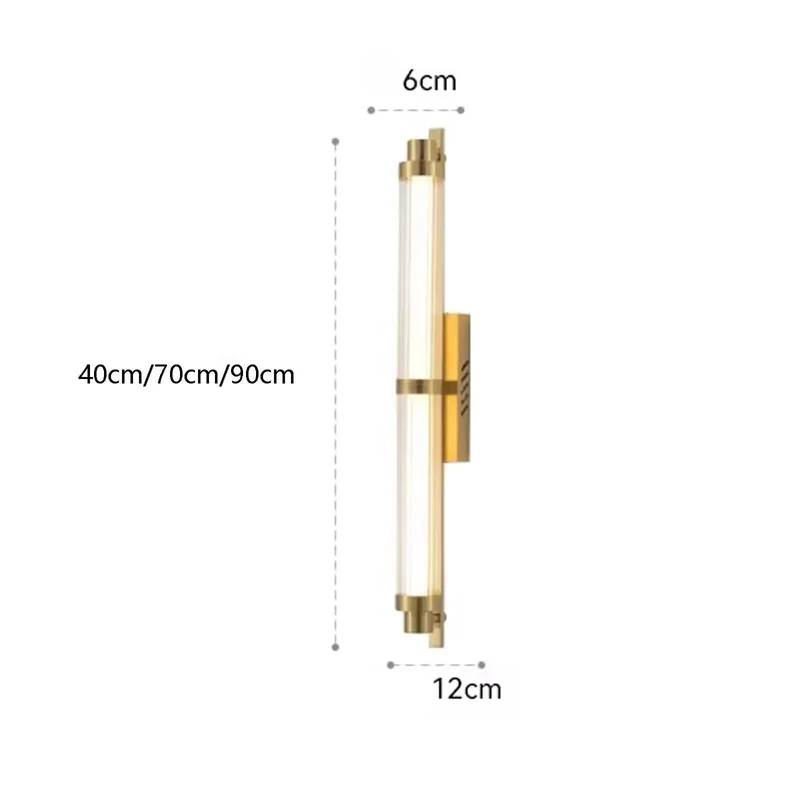Chill Modern Wall Sconce With Smooth Remote Dimmable Solid Stainless Steel Frame Rust Resistant Glass Tube Zero Hassle Setup Dope Minimalist Lighting Prime For Bedroom Hallway Black 70 Cm