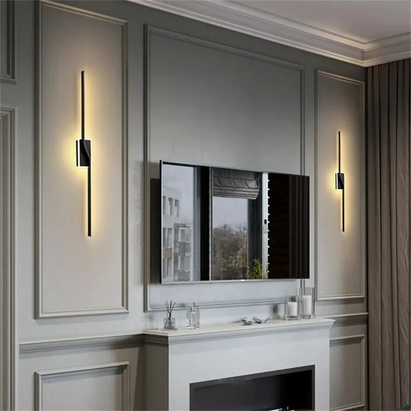 Dimmable Led Wall Light With Remote Control Long Strip Sconce Modern Aluminum Indoor Accent Fixture Offering Slick Dimming And Versatile Color Modes For Ultimate Chill Bedroom Vibes