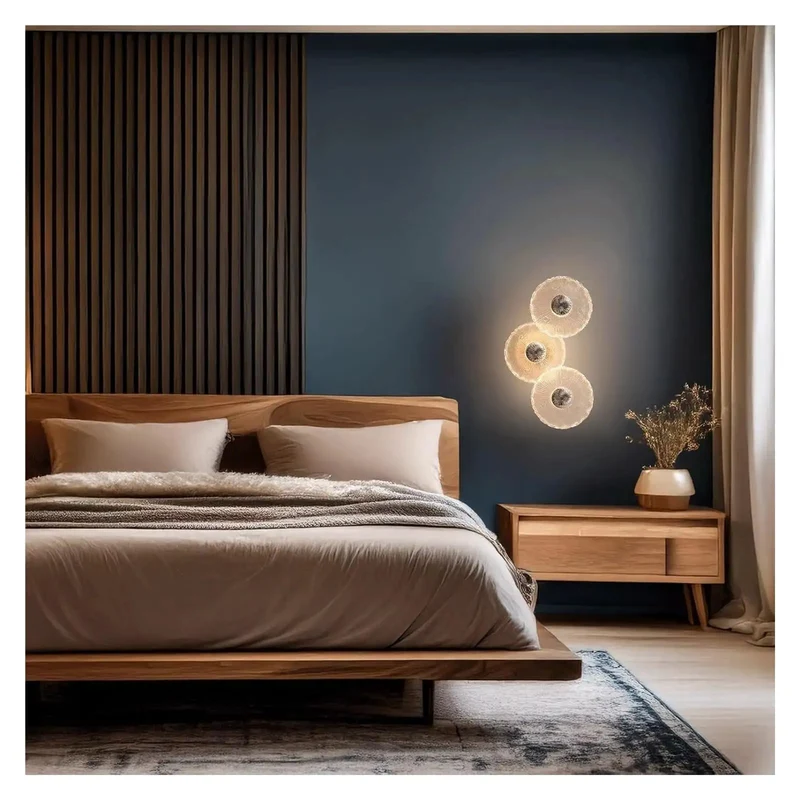 Statement Making Triple Cluster Wall Sconce With Textured Ripple Glass And Tunable LED Lights Brushed Iron Housing For Lowkey Living Room Makeovers Or Premium Hotel Decor