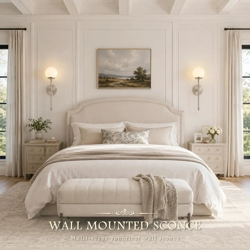 Ultra Chic Mid Century Wall Sconces In Brushed Nickel With Milky White Glass Globes And Pre Installed Bulbs Creating A Totally Chill Vibe For Your Space Snag This Fresh Two Pack Right Now