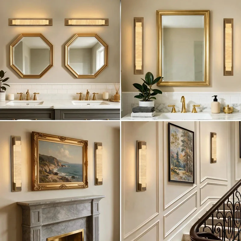 Top Shelf Solid Brass Wall Sconce With Natural Alabaster Shade Sleek Bronze Finish Built Hella Tough For Bathroom Vanity And Bedroom Indoor Lighting Setup Adds Fresh Swag To Any Chill Room With Glare Free Soft Glow