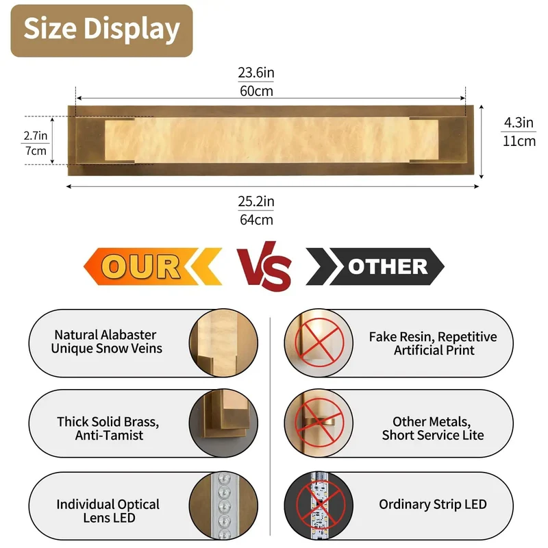 Top Shelf Solid Brass Wall Sconce With Natural Alabaster Shade Sleek Bronze Finish Built Hella Tough For Bathroom Vanity And Bedroom Indoor Lighting Setup Adds Fresh Swag To Any Chill Room With Glare Free Soft Glow