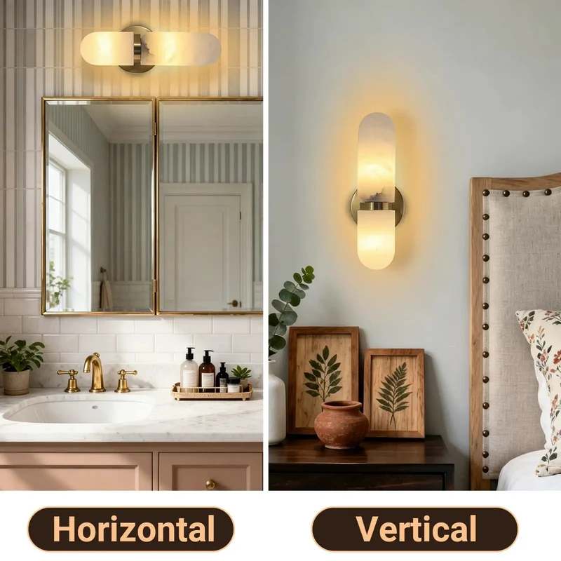 Built Different Alabaster Wall Sconces In Sleek Gold Brass Finish, Dual Cylinder Marble Shades, 13 Inches Tall, Bulb Included, Adds Instant Vibe And Zero Hassle Setup Today
