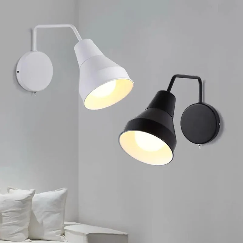 Straight Up Adjustable Iron Wall Sconce With Built In Power Switch Solid Rust Proof Matte Black Finish Easy Install Great For Bedroom Living Room Foyer Or Kitchen Island Modern Decor