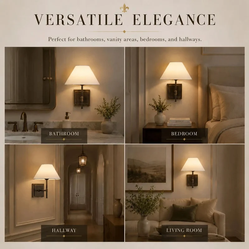 Easy Breezy Cordless Wall Sconce With Slick Weathered Bronze Finish And Soft White Fabric Shade For Prime Modern Farmhouse Vibes And Smooth Plug Free Room Lighting