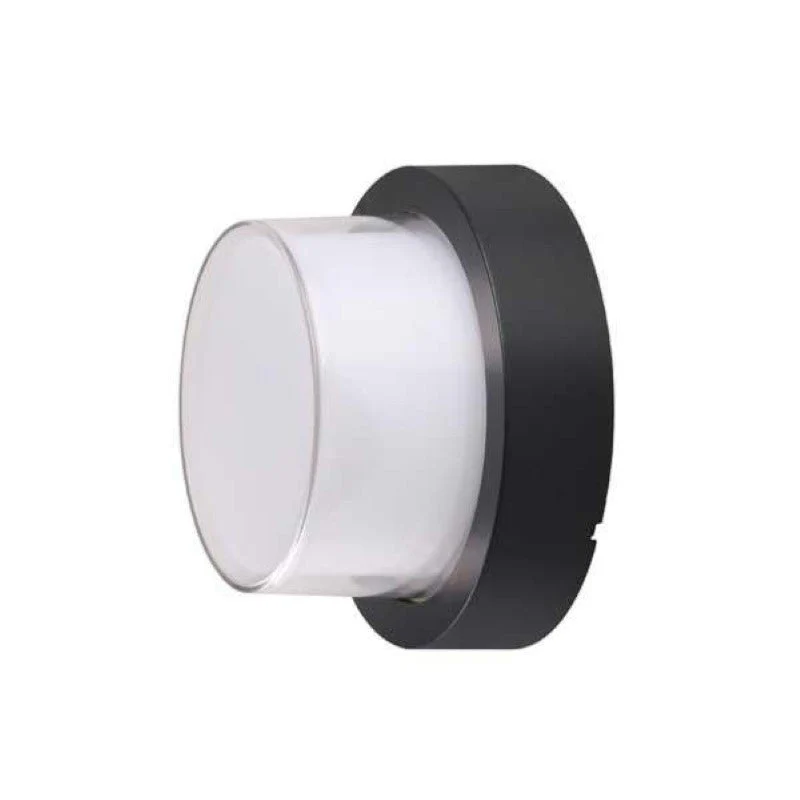 Applique Murale Noire Ronde LED IP65 12W