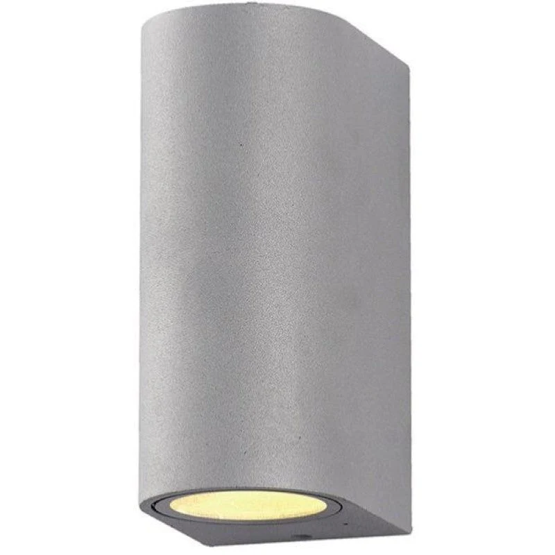 Applique Murale Argent LED IP44 double faisceau GU10